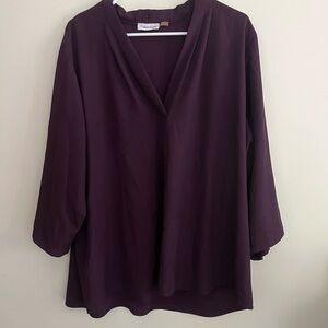Calvin Klein Deep Purple Blouse